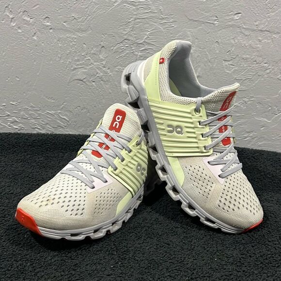 🔥🔥 ON RUNNING On Cloudswift Women Sz 9 Running Shoes Gray/Mint - EUC - Picture 1 of 14